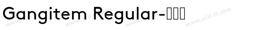 Gangitem Regular字体转换